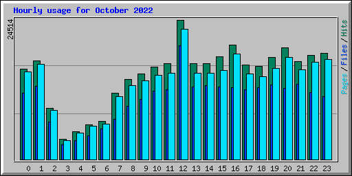 Hourly usage for October 2022