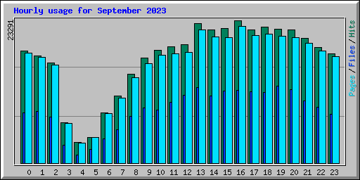 Hourly usage for September 2023